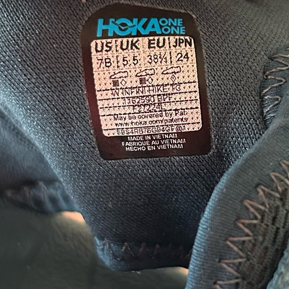 Hoka one one Blue Infini Hike TC Sandals size 7.5-8/38.5 lightweight comfort - Picture 7 of 10